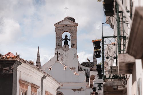 Bell Tower in a Town in Spain 