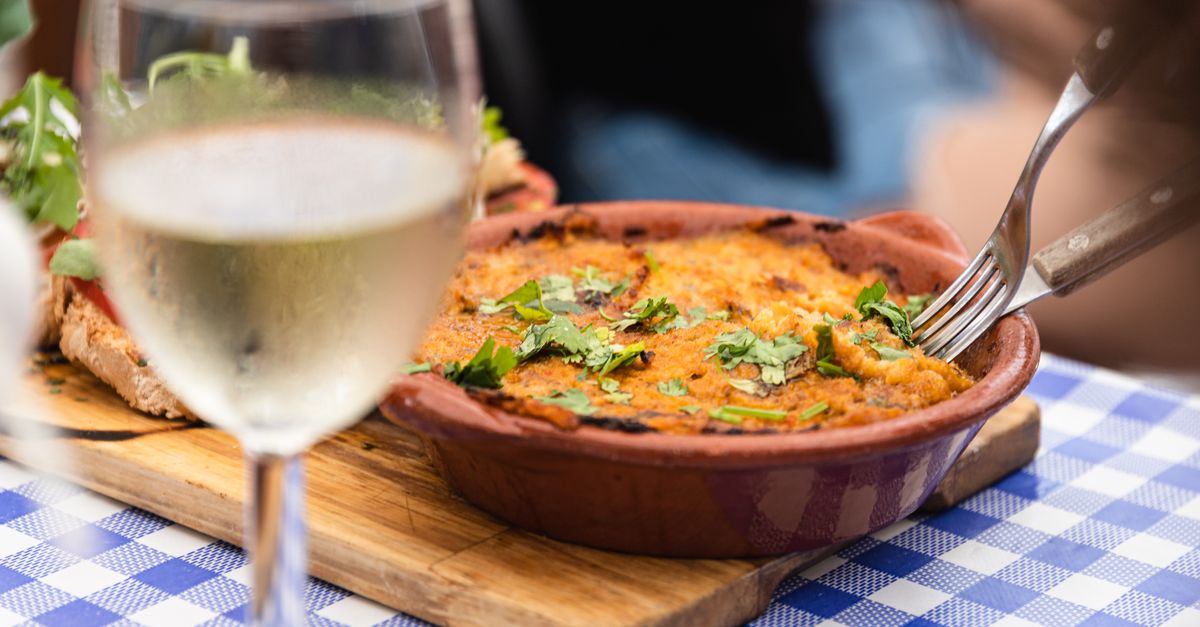 Luxembourg City food market with regional wines and charcuterie