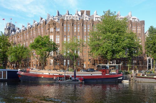 Immagine gratuita di alberi, amsterdam, barca