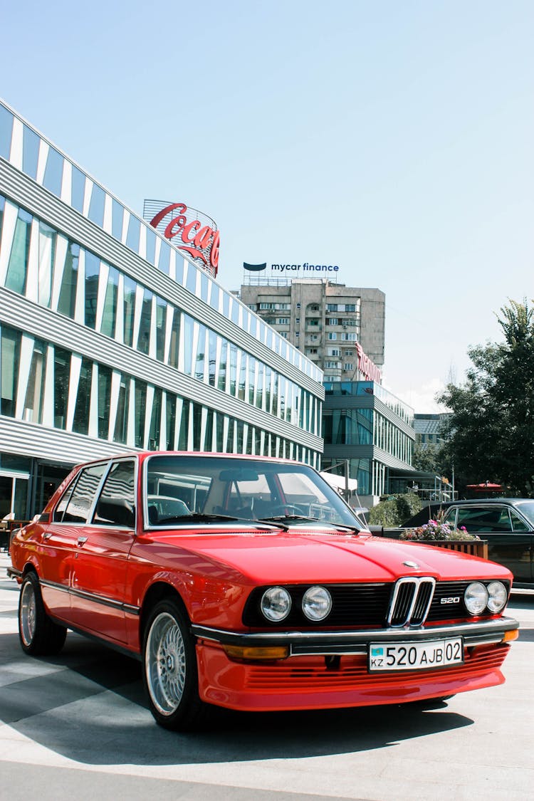 Photo Of A Red BMW Car 