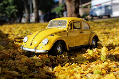 A Yellow Volkswagen Beetle 