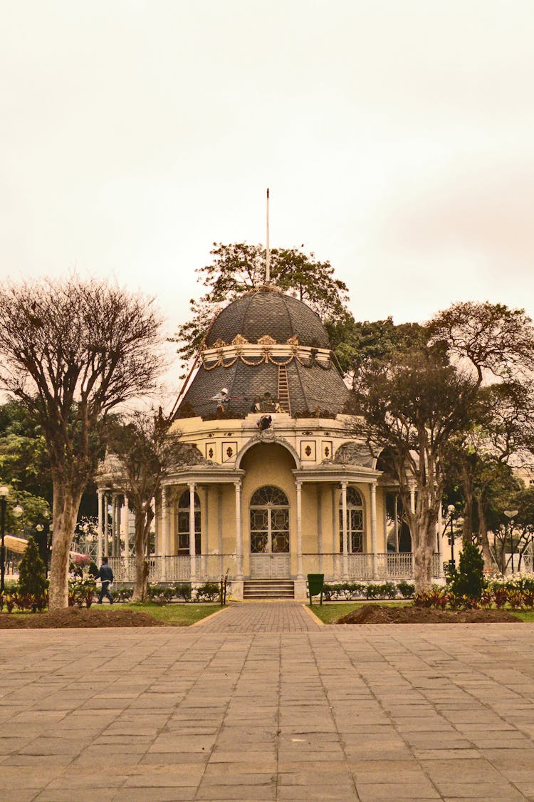 Dome Building In The Park Of Exposition In Lima Peru