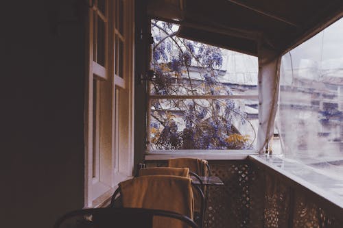 Tables and Chairs on Outdoor House Terrace