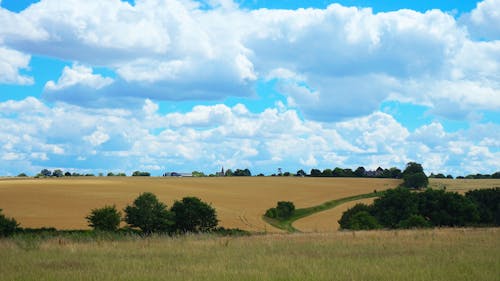 Free Kostenloses Stock Foto zu bauernhof, blauer himmel, englische landschaft Stock Photo
