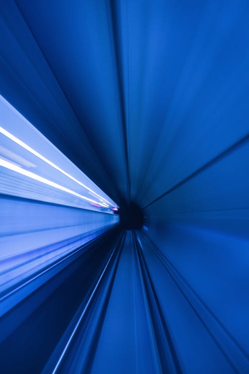 Blue Tunnel Graphic 