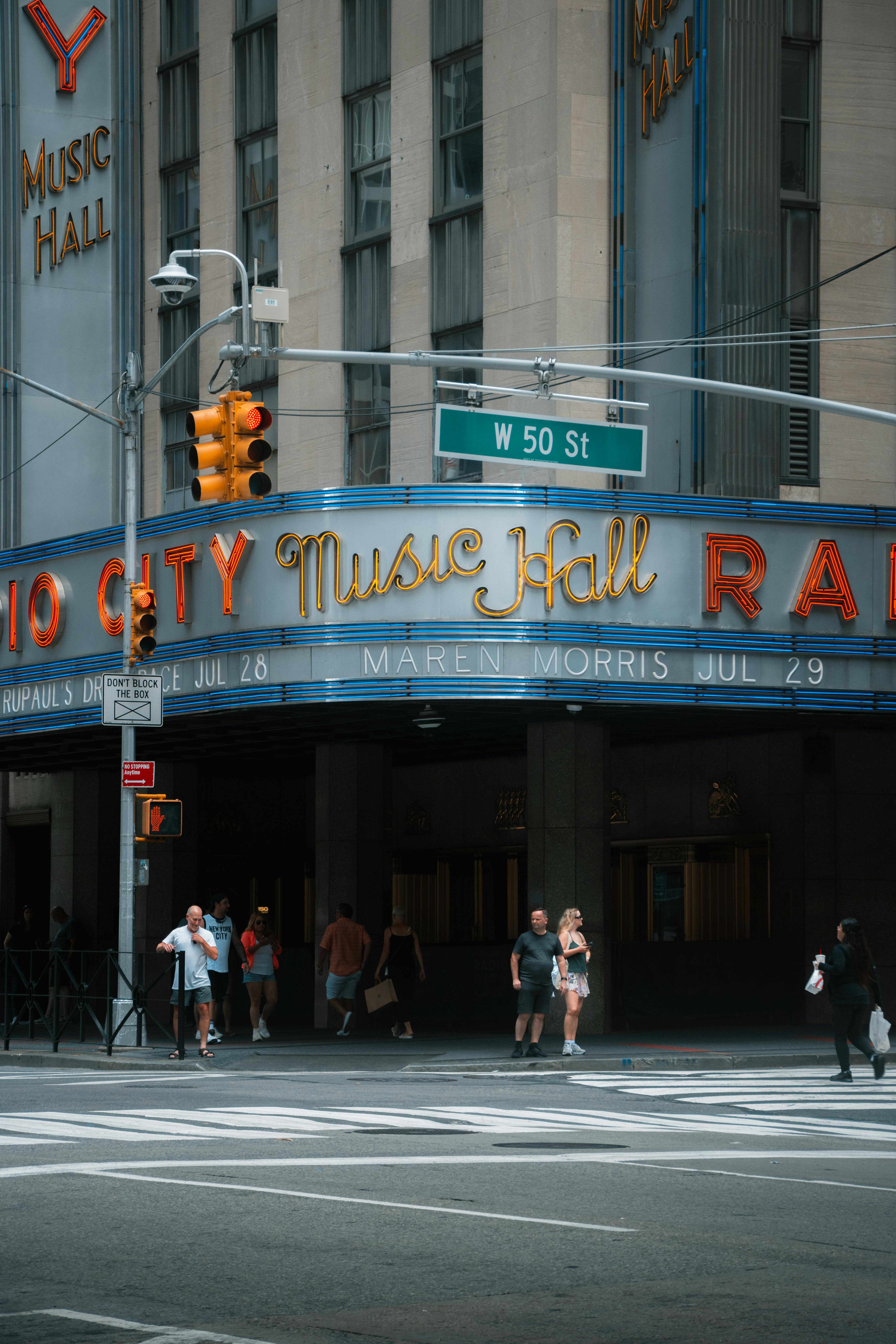 Bright Lights Of Radio City Music Hall At Night · Free Stock Photo