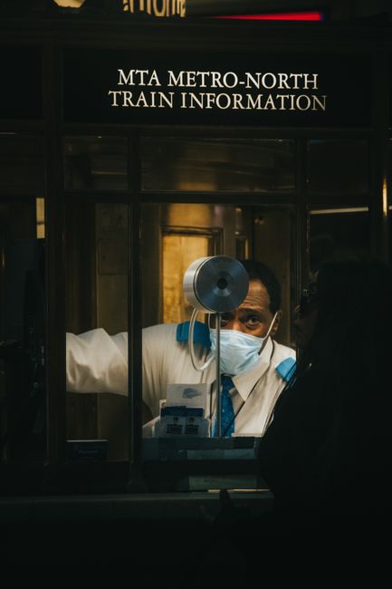 train station help desk staff