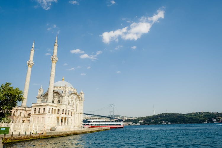 Ortakoy Mosque In Istanbul, Turkey 