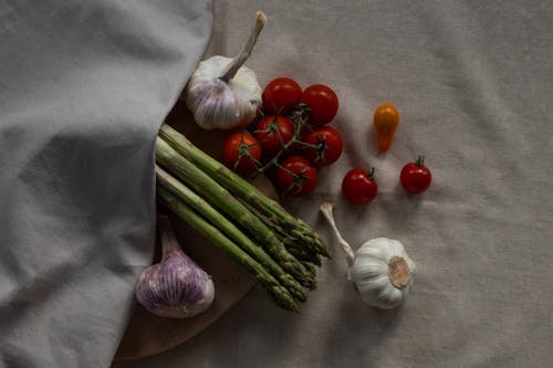 Gratis Foto stok gratis asparagus, Bawang putih, bergizi Foto Stok
