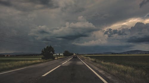 구름, 도로, 슬픈의 무료 스톡 사진