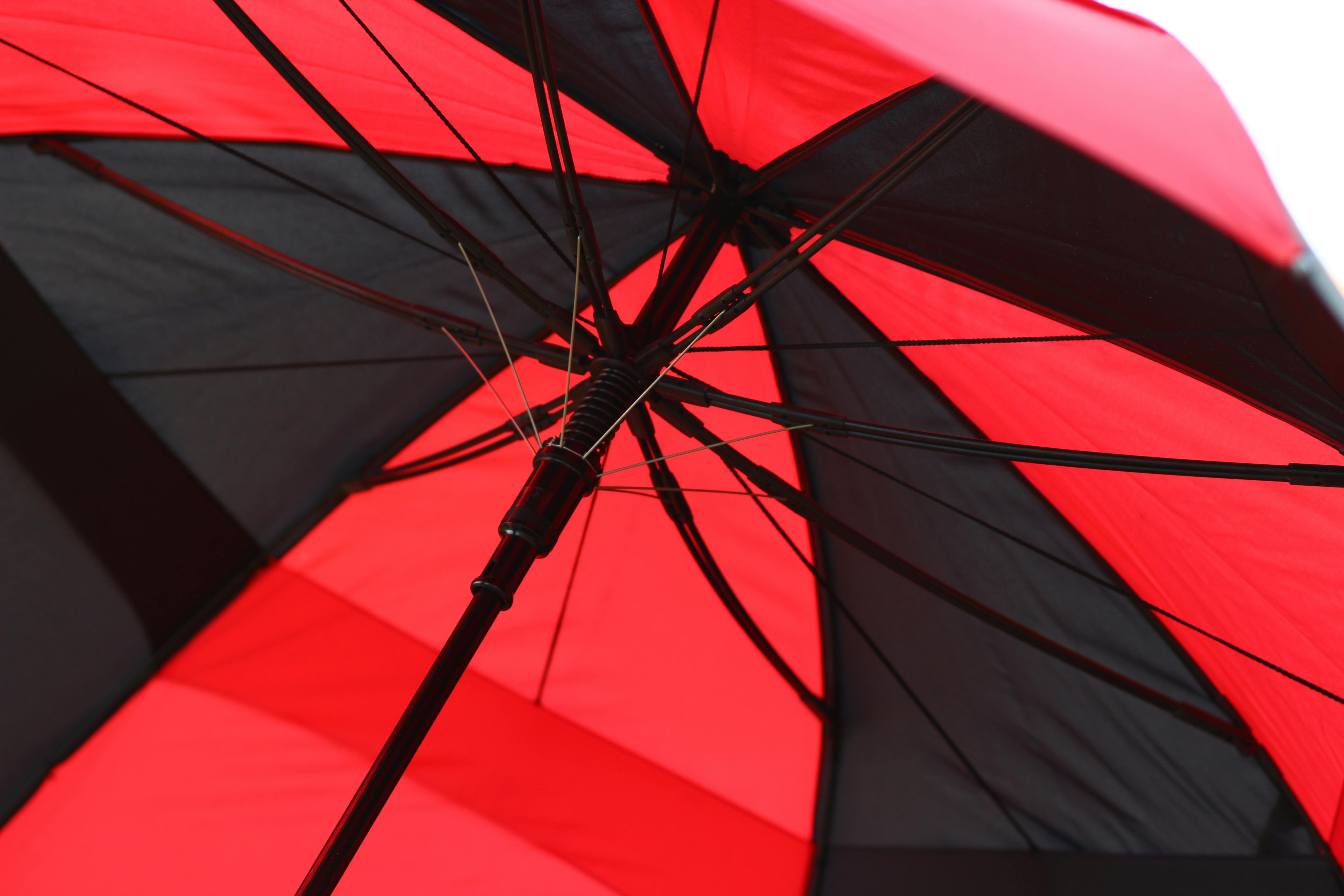 Free stock photo of black, red, umbrella