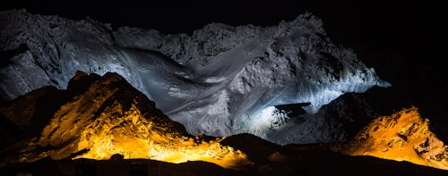 Free stock photo of france, mountain, night