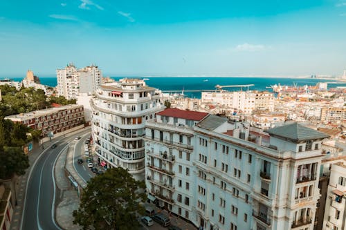 Aerial Photography of White Buildings in the City