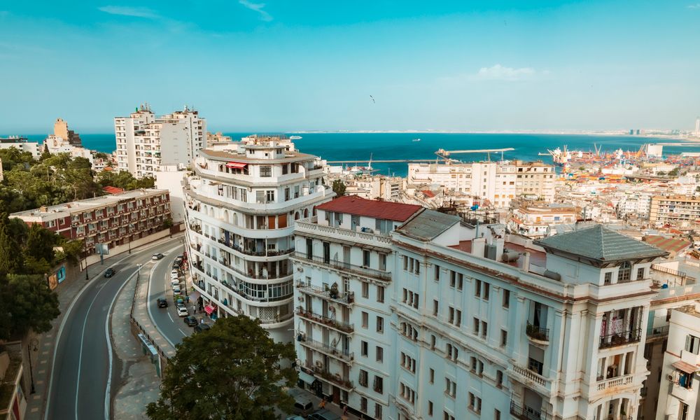 Algiers cityscape Mediterranean coast architecture