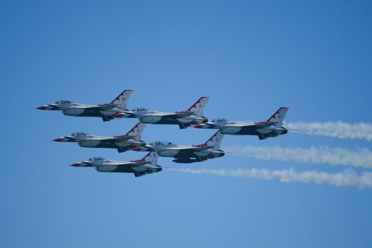 Fighter Jets At The Huntington Beach Air Show.