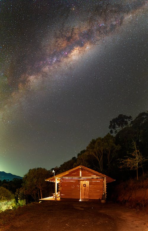 Milky Way above Shed on Hills