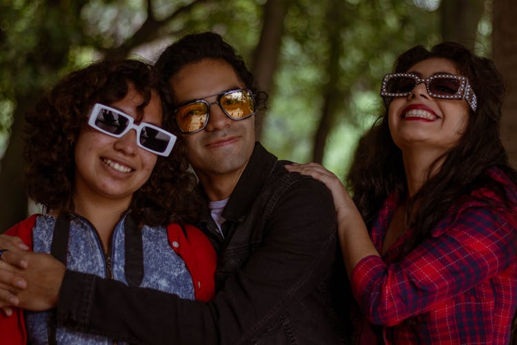 Group Of People Wearing Sunglasses