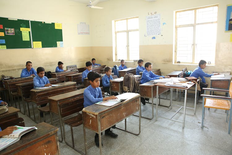 Students In A Classroom 