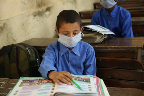 Boy at School