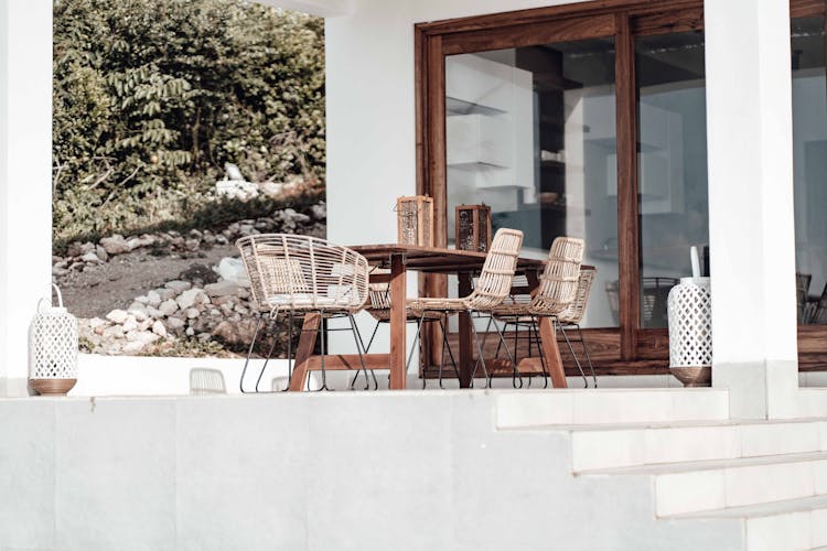 Outdoor Furniture In The Patio