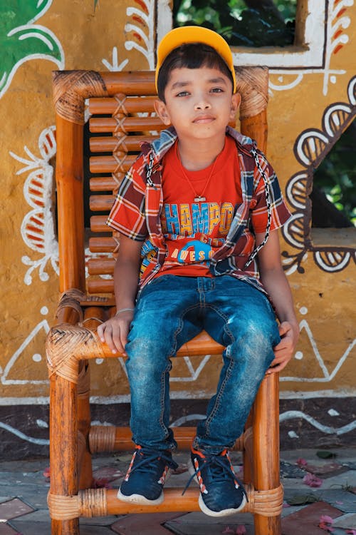 Boy Sitting on a Chair