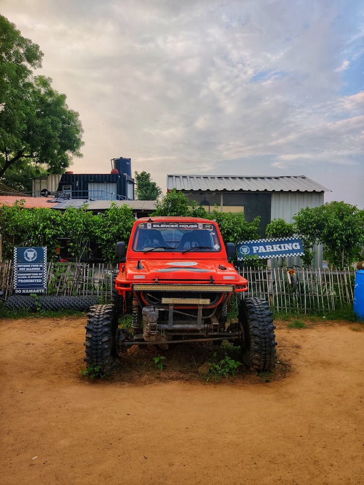 A Parked Monster Truck