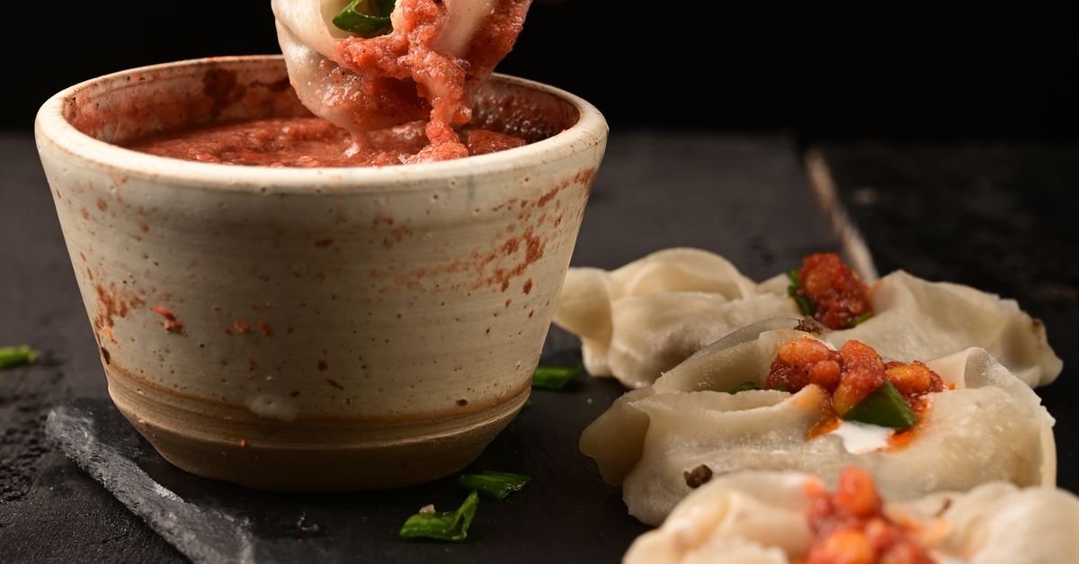 Afghan Mantu Dumplings With Sauce Free Stock Photo afghan-mantu-dumplings-with-sauce-free-stock-photo
