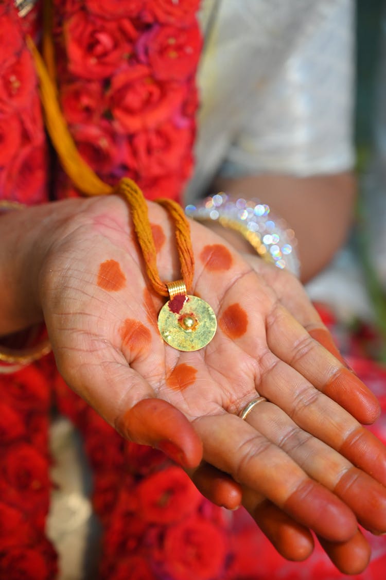 Indian Wedding Accessories In A Palm