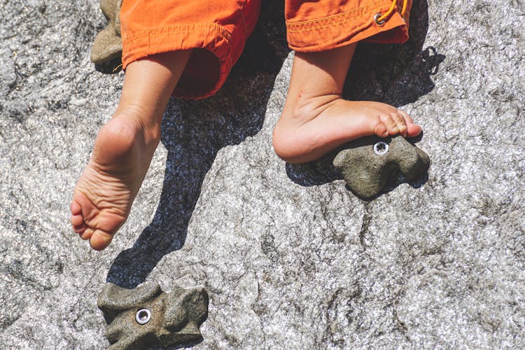 Toddler Climbing On Wall