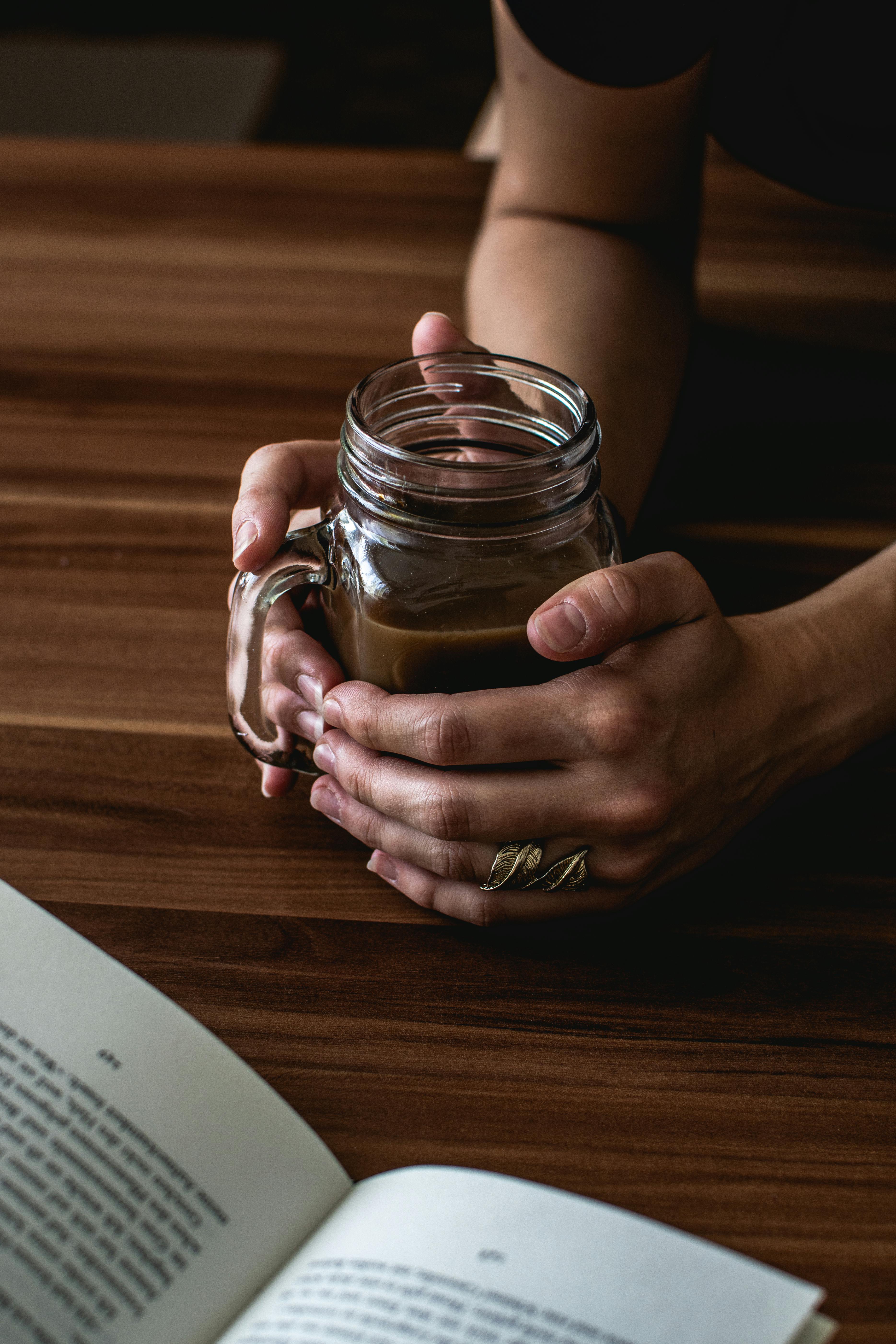 Person Holding a Mason Jar · Free Stock Photo