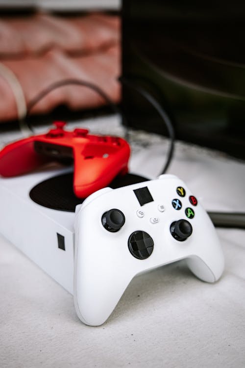 White and Red Gamepads