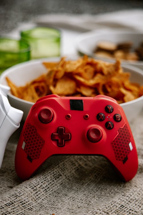 A Red Game Controller