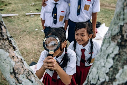 Gratis stockfoto met kids, scholieren, school uniformen