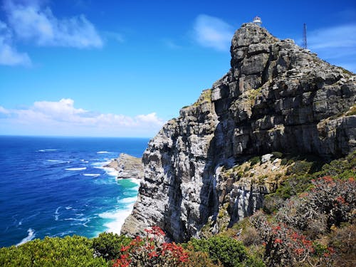 Rock Mountain Under Blue Sky