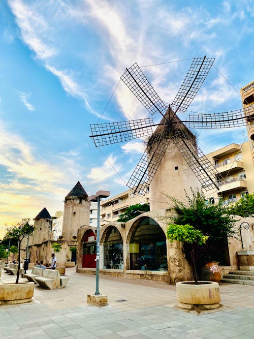 Old Windmill in Palma Spain
