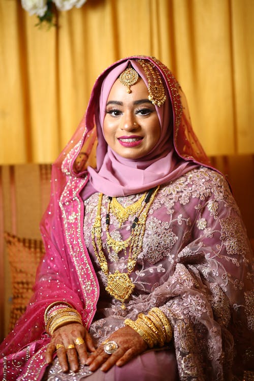 Bride in Pink Traditional Wear