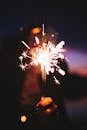 Selective Focus Photograph of Sparklers
