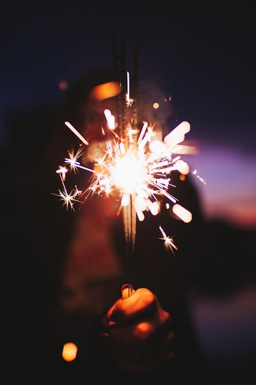 Free Selective Focus Photograph of Sparklers Stock Photo