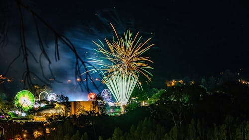 城市, 新年, 晚上 的 免費圖庫相片