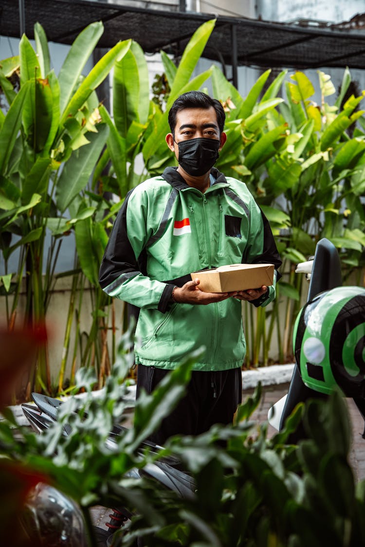 Man Making A Food Delivery