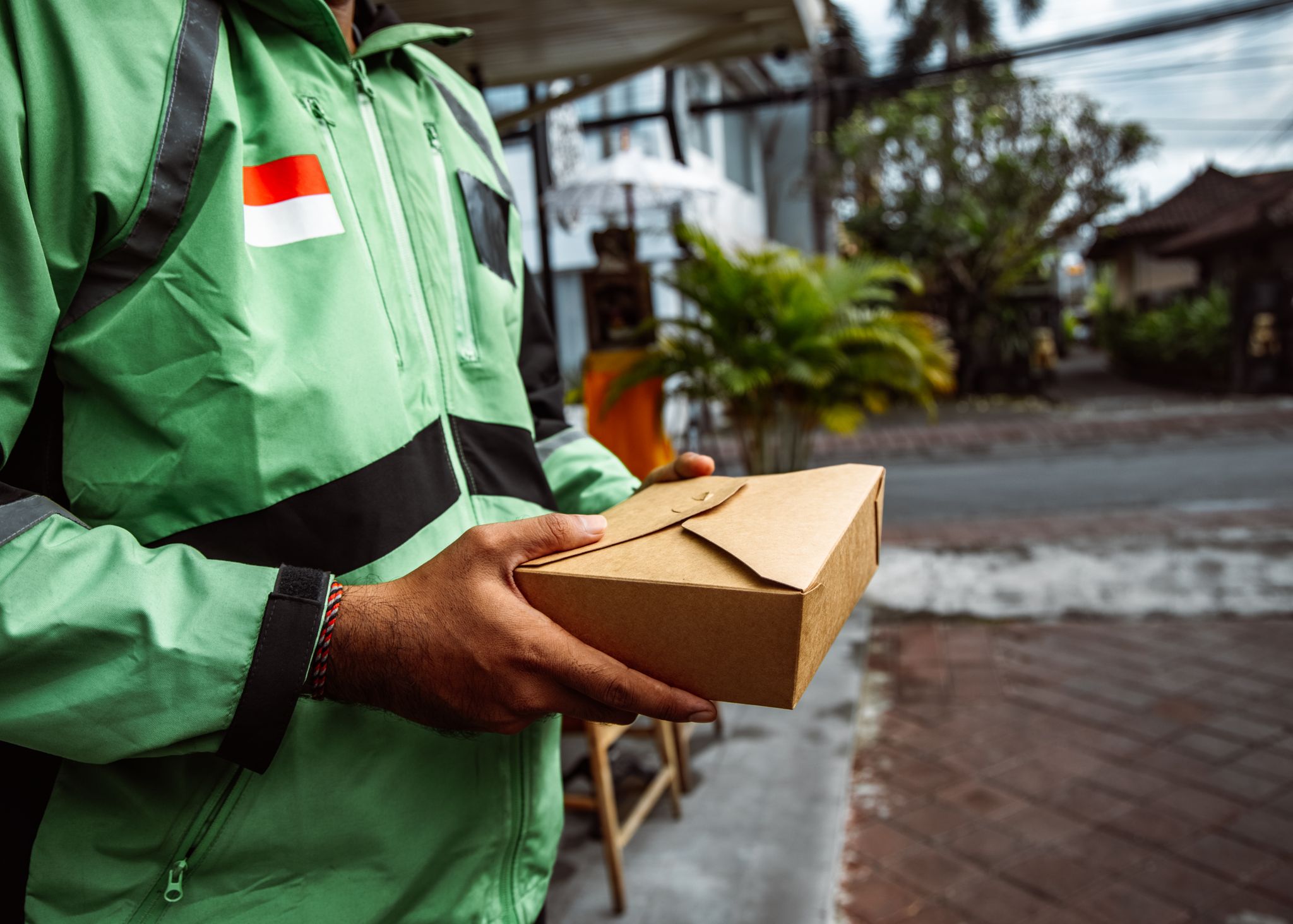 Meal containers packed for delivery