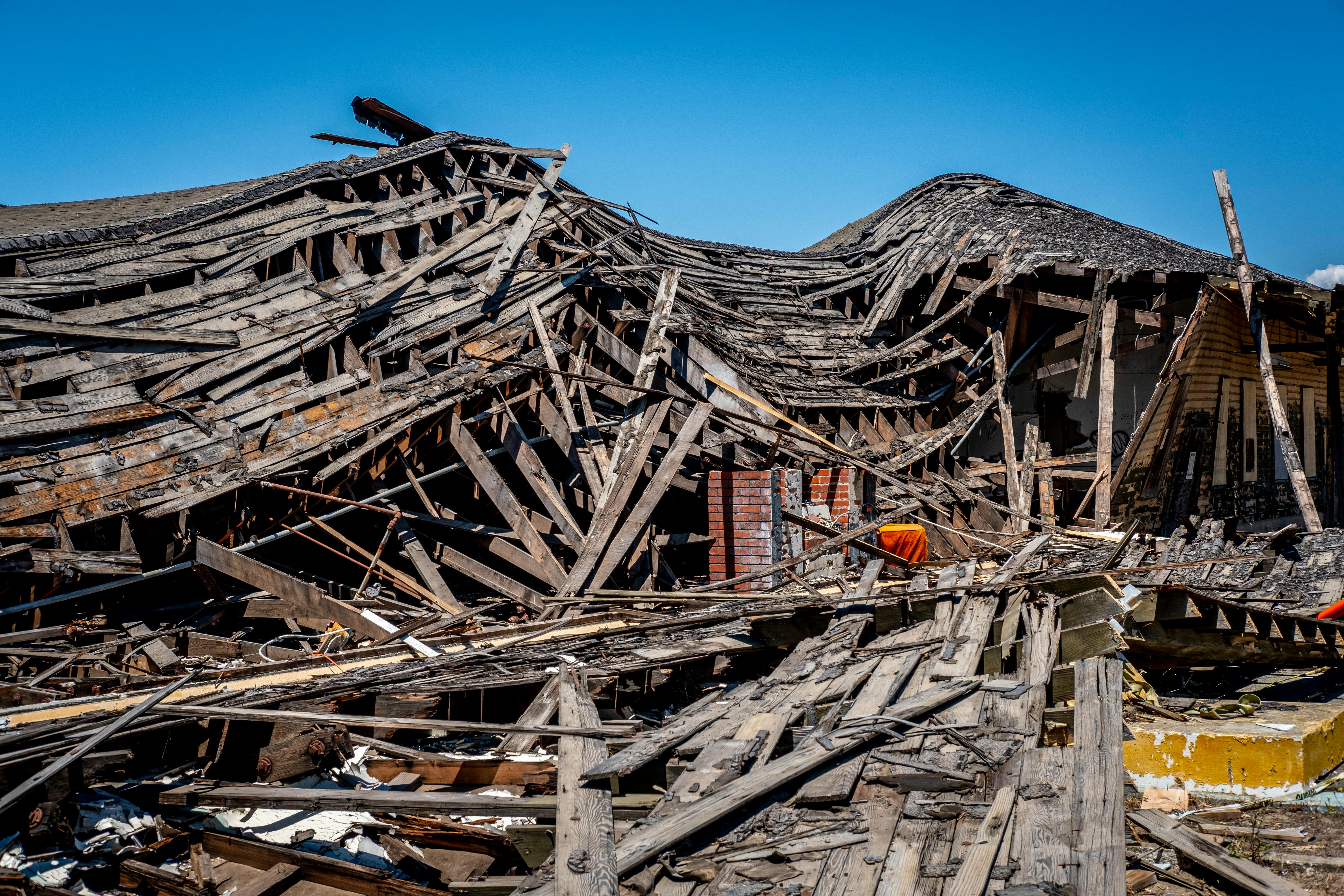 photo of a destroyed building