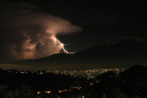 Thunderstorm in the Night Sky