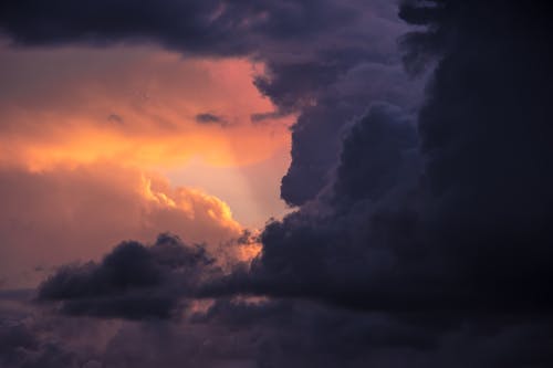 A Sky with Dark Gray Clouds