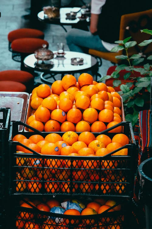 Gratis lagerfoto af appelsiner, café, Citrus