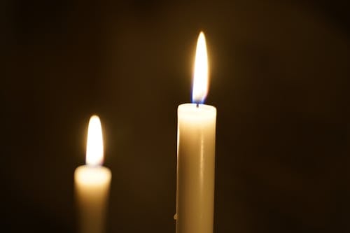 Close-Up of Burning Candles 