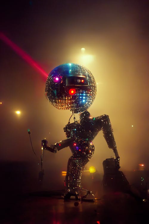 A Robot with a Disco Ball 