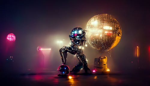 A Futuristic Dancing Robot