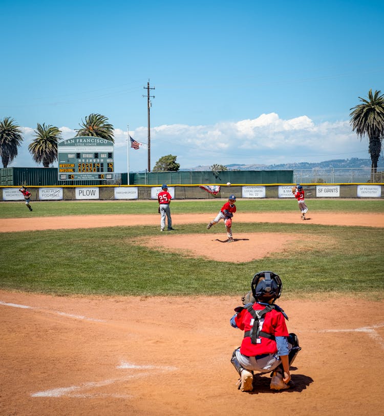 Children Playing Baseball