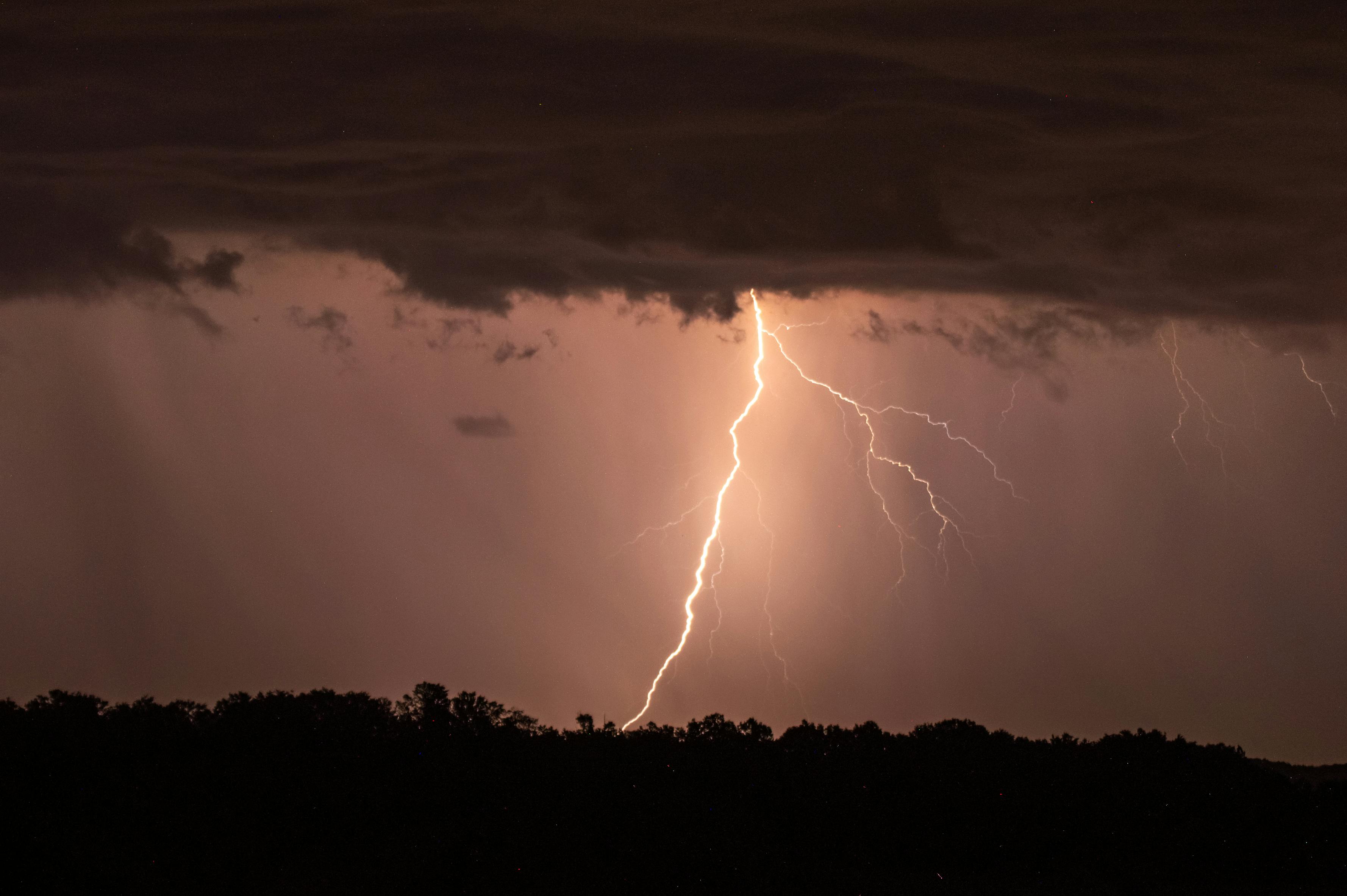 Lightning Strike on the Mountain · Free Stock Photo